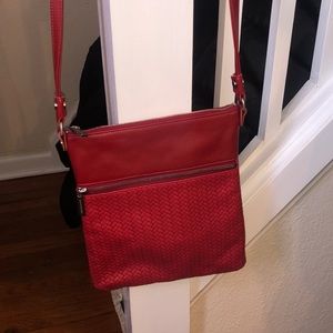 NWOT Laudi Vidni red crossbody purse